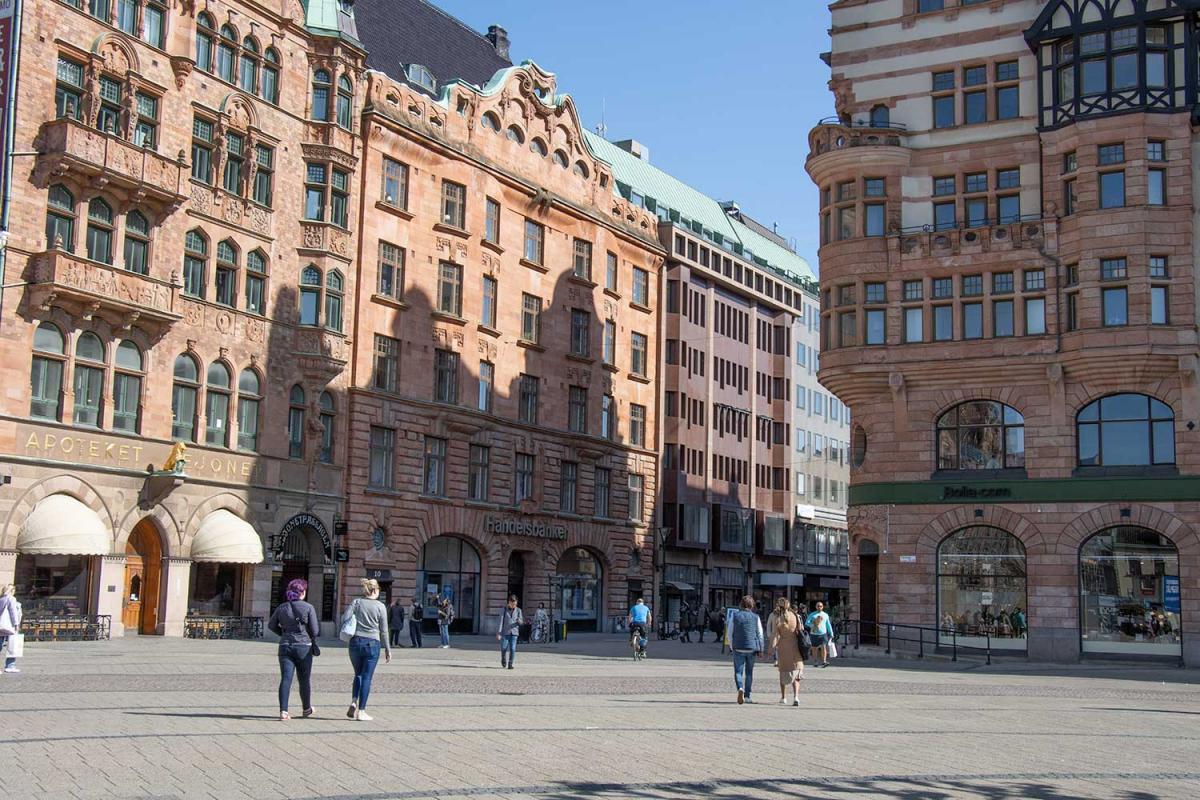 Eingang zur Fussgängerzone Södergatan