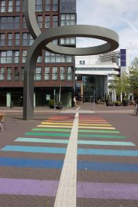 Lelystad, moderner Fussgängerstreifen