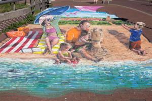 Familie am Strand