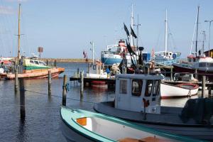 Fischerhafen mit mittelgrossen und kleinen Booten