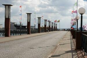 Brücke zu  Norra Hamnen