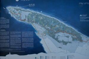 Wanderkarte mit Position des Leuchtfeuers