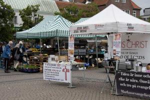 Stand einer christliche Institution 