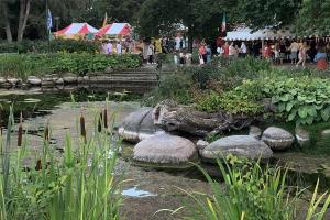 Foodstände im Stadtpark