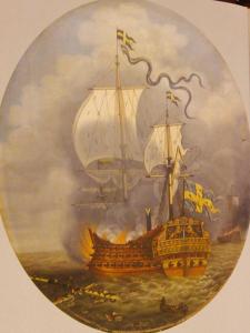 Feuer an Bord und dann eine gewaltige Explosion - über 800 Männer nahm das Schiff mit in die Tiefe