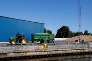 Anlieferung des Weizens