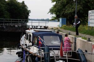 Schleuse zu Spiegel- und Blijkpolderplas 