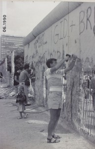 altes Foto Mauerfall 1989