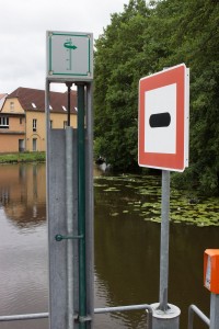 grüner Hebel ziehen